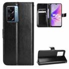 For OPPO A57 5G Retro Crazy Horse Texture Leather Phone Case(Black) - 1