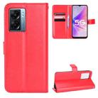 For OPPO A57 5G Retro Crazy Horse Texture Leather Phone Case(Red) - 1