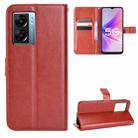 For OPPO A57 5G Retro Crazy Horse Texture Leather Phone Case(Brown) - 1