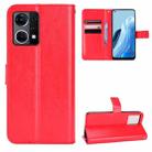 For OPPO Reno7 4G / F21 Pro Retro Crazy Horse Texture Leather Phone Case(Red) - 1