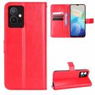For vivo Y55 5G / T1 5G / Y75 5G Retro Crazy Horse Texture Leather Phone Case(Red) - 1
