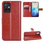 For vivo Y55 5G / T1 5G / Y75 5G Retro Crazy Horse Texture Leather Phone Case(Brown) - 1