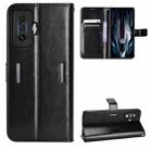 For Xiaomi Poco F4 GT / Redmi K50 Gaming Retro Crazy Horse Texture Leather Phone Case(Black) - 1