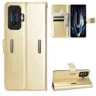 For Xiaomi Poco F4 GT / Redmi K50 Gaming Retro Crazy Horse Texture Leather Phone Case(Gold) - 1