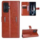 For Xiaomi Poco F4 GT / Redmi K50 Gaming Retro Crazy Horse Texture Leather Phone Case(Brown) - 1