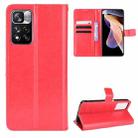 For Xiaomi Poco X4 NFC /Redmi Note 11 Pro China Retro Crazy Horse Texture Leather Phone Case(Red) - 1