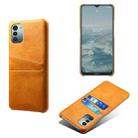 For Nokia G11 Calf Texture Card Slots PC+PU Leather Phone Case(Orange) - 1