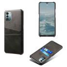 For Nokia G11 Calf Texture Card Slots PC+PU Leather Phone Case(Black) - 1