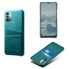 For Nokia G11 Calf Texture Card Slots PC+PU Leather Phone Case(Green) - 1