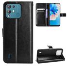 For Blackview A55 Pro Retro Crazy Horse Texture Leather Phone Case(Black) - 1