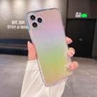 For iPhone 12 Pro Max Color Plated Acrylic + TPU Phone Case(Gradient Rainbow) - 1
