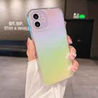 For iPhone 12 Color Plated Acrylic + TPU Phone Case(Gradient Rainbow) - 1