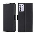 For OPPO K9S/Realme Q3S Ultra-thin Voltage Side Buckle  Horizontal Flip Leather Phone Case(Black) - 1