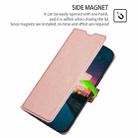 For OPPO Reno6 Pro+ 5G Ultra-thin Voltage Side Buckle  Horizontal Flip Leather Phone Case(Rose Gold) - 5