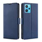 For OPPO Realme 9 Pro+ Ultra-thin Voltage Side Buckle  Horizontal Flip Leather Phone Case(Blue) - 1