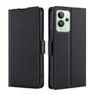 For OPPO Realme GT2 Pro Ultra-thin Voltage Side Buckle  Horizontal Flip Leather Phone Case(Black) - 1