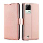 For OPPO Realme Narzo 50i Ultra-thin Voltage Side Buckle  Horizontal Flip Leather Phone Case(Rose Gold) - 1