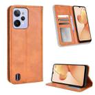 For OPPO Realme C31 Magnetic Buckle Retro Texture Leather Phone Case(Brown) - 1