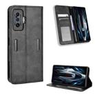 For Xiaomi Poco F4 GT / Redmi K50 Gaming Magnetic Buckle Retro Texture Leather Phone Case(Black) - 1