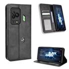 For Xiaomi Black Shark 5 Pro Magnetic Buckle Retro Texture Leather Phone Case(Black) - 1