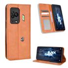 For Xiaomi Black Shark 5 Pro Magnetic Buckle Retro Texture Leather Phone Case(Brown) - 1