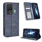 For Xiaomi Black Shark 5 Pro Magnetic Buckle Retro Texture Leather Phone Case(Blue) - 1