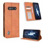 For Xiaomi Black Shark 5 RS Magnetic Buckle Retro Texture Leather Phone Case(Brown) - 1