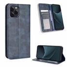 For Blackview A95 Magnetic Buckle Retro Texture Leather Phone Case(Blue) - 1