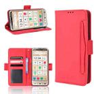 For Sharp Simple Sumaho 6 Skin Feel Calf Texture Card Slots Leather Phone Case(Red) - 1
