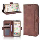 For Sharp Simple Sumaho 6 Skin Feel Calf Texture Card Slots Leather Phone Case(Brown) - 1