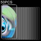 50 PCS 0.26mm 9H 2.5D Tempered Glass Film For OPPO Realme V23 - 1
