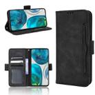 For Motorola Moto G52 4G Skin Feel Calf Texture Card Slots Leather Phone Case(Black) - 1