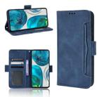 For Motorola Moto G52 4G Skin Feel Calf Texture Card Slots Leather Phone Case(Blue) - 1