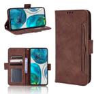 For Motorola Moto G52 4G Skin Feel Calf Texture Card Slots Leather Phone Case(Brown) - 1