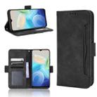 For vivo Y55 5G / T1 5G / Y75 5G Skin Feel Calf Texture Card Slots Leather Phone Case(Black) - 1
