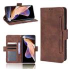 For Xiaomi Poco X4 NFC /Redmi Note 11 Pro China Skin Feel Calf Texture Card Slots Leather Phone Case(Brown) - 1