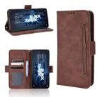 1 For Xiaomi Black Shark 5 RS Skin Feel Calf Texture Card Slots Leather Phone Case(Brown) - 1