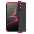 For OnePlus Nord CE 2 5G GKK Three Stage Splicing Full Coverage PC Case(Black Red) - 1