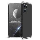 For OPPO Reno7 Global GKK Three Stage Splicing Full Coverage PC Case(Black Silver) - 1