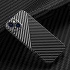Carbon Fiber Texture Phone Case For iPhone 13(Black Silver) - 1