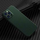 Carbon Fiber Texture Phone Case For iPhone 13 Pro Max(Green) - 1