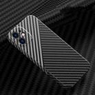 Carbon Fiber Texture Phone Case For iPhone 12(Black Silver) - 1