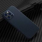 Carbon Fiber Texture Phone Case For iPhone 12 Pro(Blue) - 1