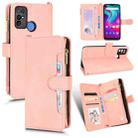 For Doogee X96 Pro Litchi Texture Zipper Leather Phone Case(Pink) - 1