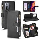 For Motorola Edge X30 / Edge 30 Pro /Edge+ 2020 Litchi Texture Zipper Leather Phone Case(Black) - 1