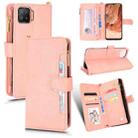 For OPPO F17 / A73 4G / A73 2020 Litchi Texture Zipper Leather Phone Case(Pink) - 1