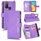 For Alcatel 1S 2021 / 3L 2021 Litchi Texture Zipper Leather Phone Case(Purple) - 1