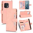 For OnePlus 10 Pro 5G Litchi Texture Zipper Leather Phone Case(Pink) - 1