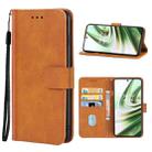 For OnePlus 10R Leather Phone Case(Brown) - 1