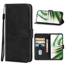 For OnePlus 10R Leather Phone Case(Black) - 1